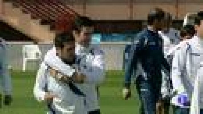 Telediario 1 - Marea bilbaína en Lisboa y duelo europeo entre Atlético y Valencia