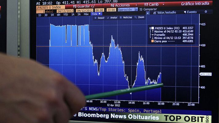 Informativo 24h - El Tesoro español intenta captar este jueves hasta 2.500 millones en bonos y obligaciones