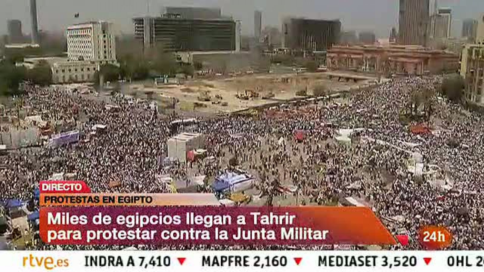 Informativo 24h: Miles de egipcios se concentran en Tahrir para pedir unas elecciones sin contol militar | RTVE Play