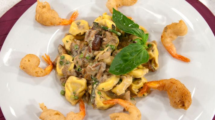 RTVE Cocina - Tortellini en salsa de setas