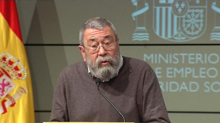 Telediario 1 - Reunión entre Gobierno y sindicatos