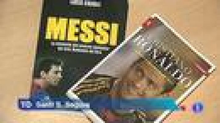 Telediario 1 - Messi y Cristiano, en los libros