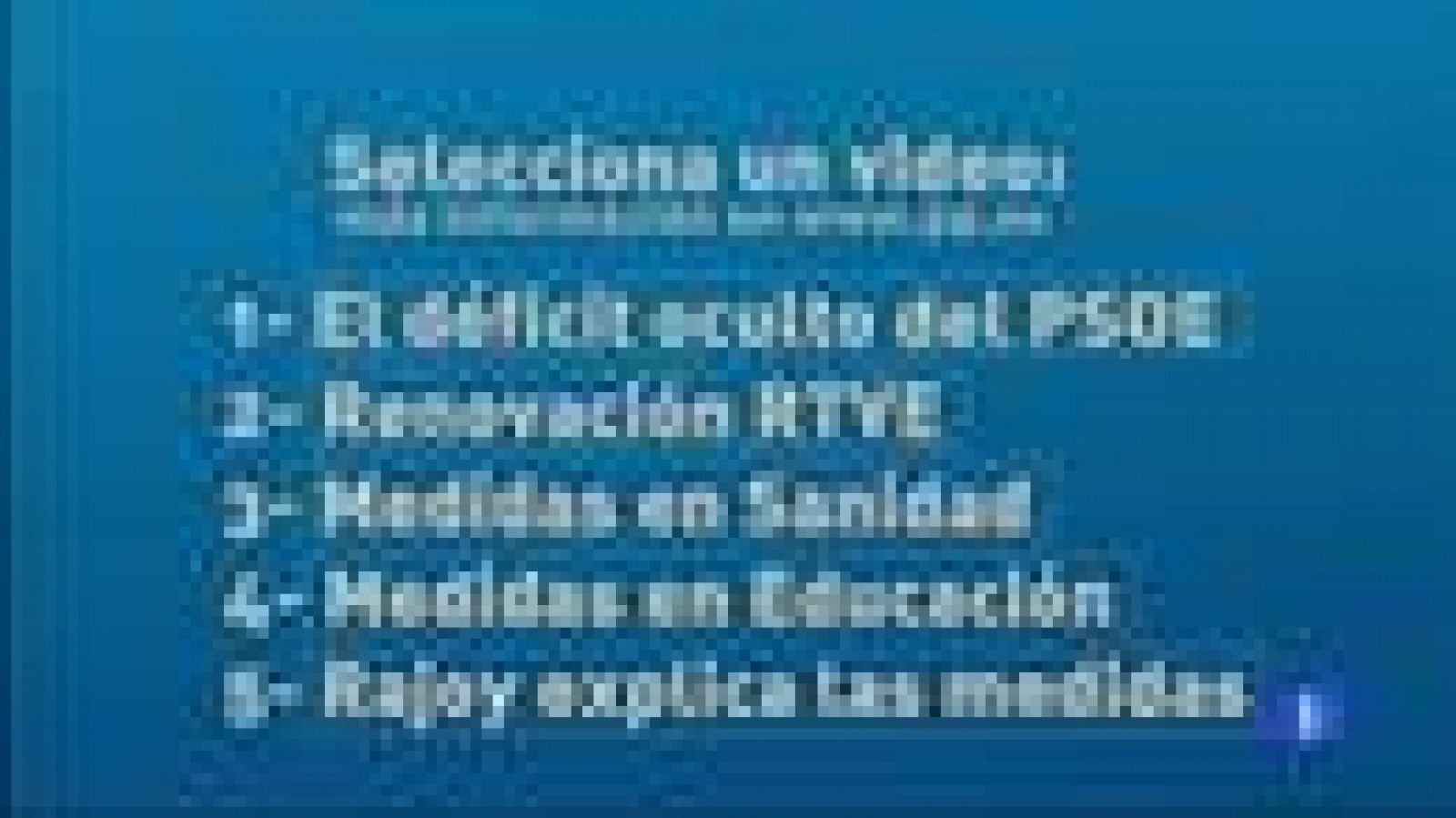 Telediario 1: El PP difunde un vídeo | RTVE Play