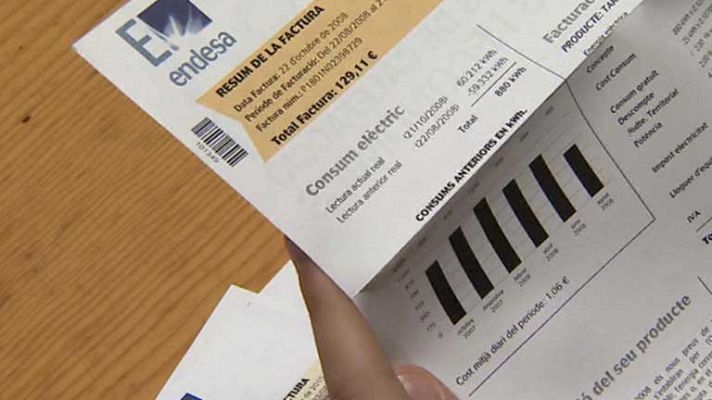 Telediario 1 - Factura de la luz