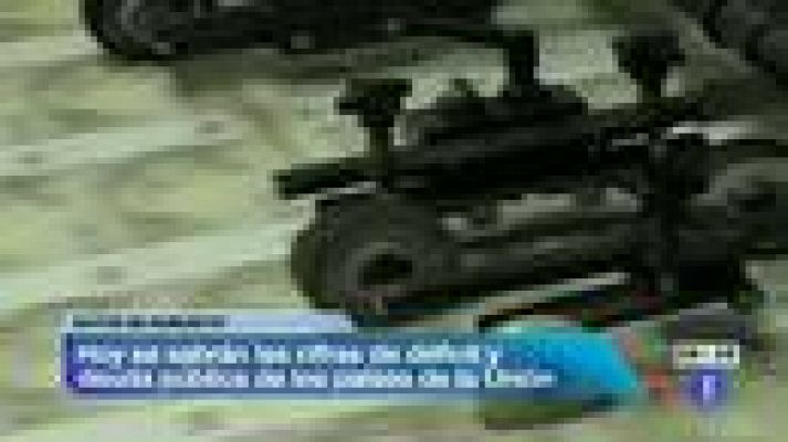 Telediario 1 - Déficit de España en 2011