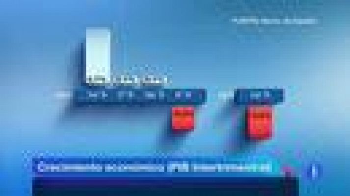 Telediario 1 - Recesión de la economía española