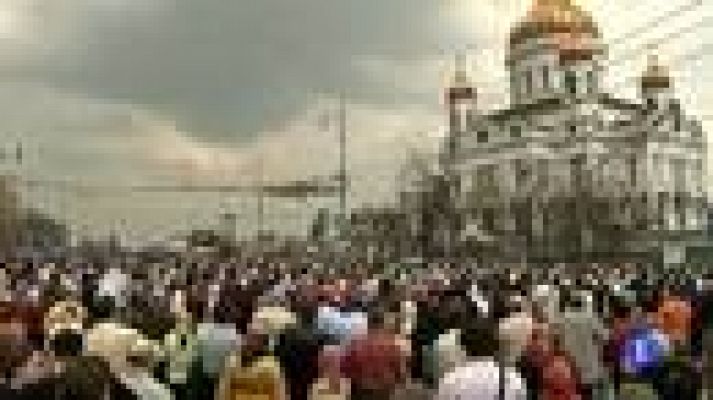 Telediario 1 - Misa en defensa de la fe ortodoxa