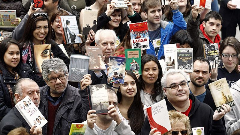 El día del libro con el nieto del Premio Cervantes