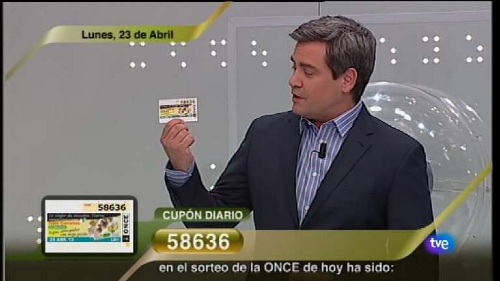 Sorteo ONCE - 23/04/12 -  Ver ahora