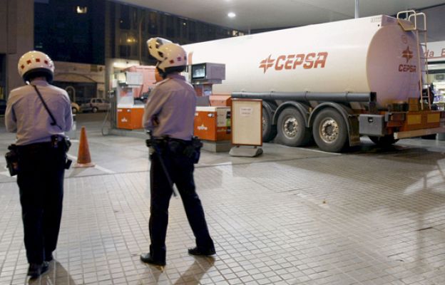 Gasolina escoltada en Barcelona