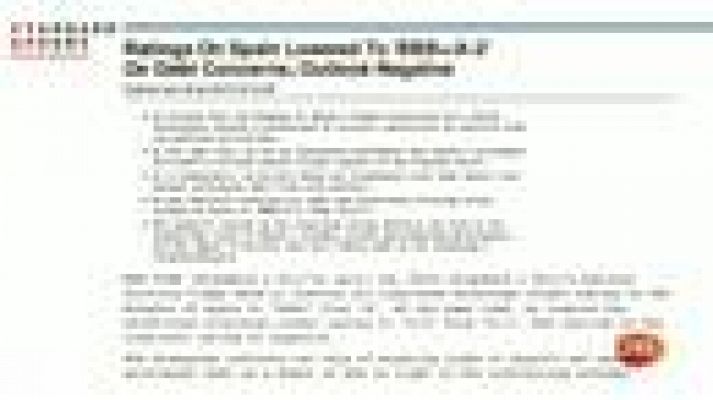 Informativo 24h - Rebaja de la nota de España