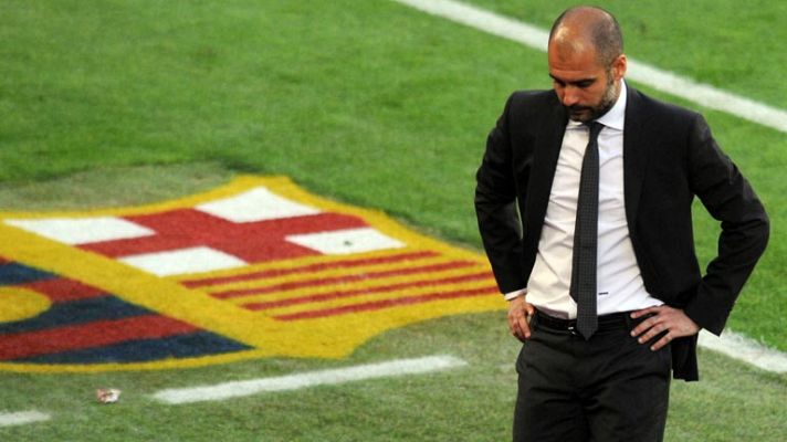 Telediario 1 - La exitosa trayectoria de Guardiola al frente del Barça