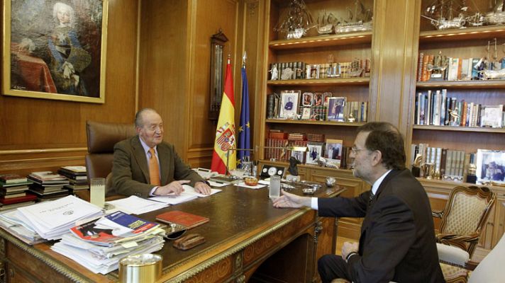 Informativo 24h - El rey se reúne con Rajoy en su despacho siete horas después de recibir al alta