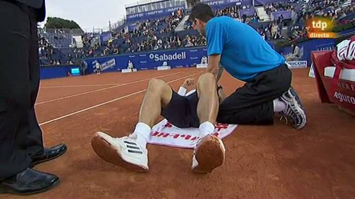 Lesión de Nishikori ante Verdasco