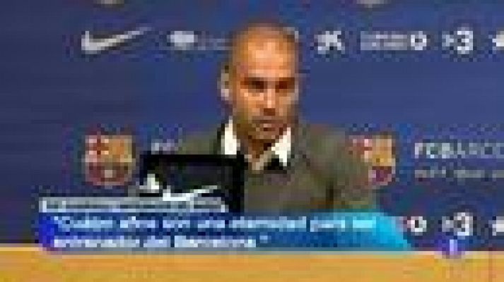 Telediario 1 - Guardiola: "Me he desgastado"