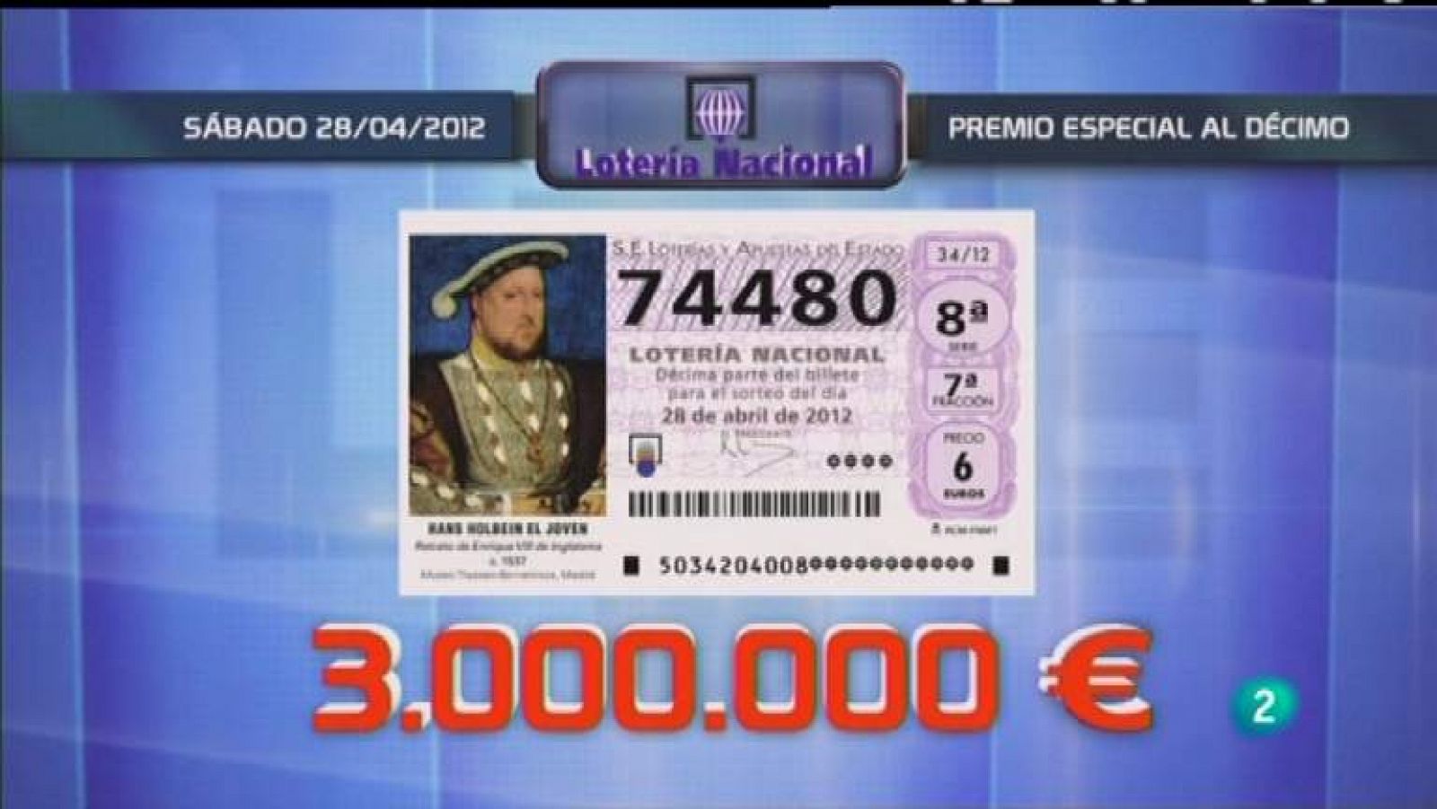 Loterías: Lotería diaria - 28/04/12 | RTVE Play
