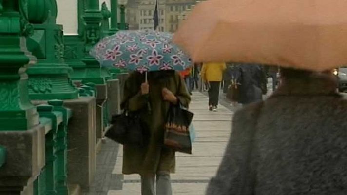 Lluvia en casi toda España