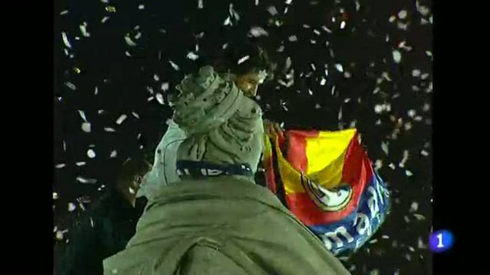 Telediario 1 - Así celebró el Madrid su última Liga