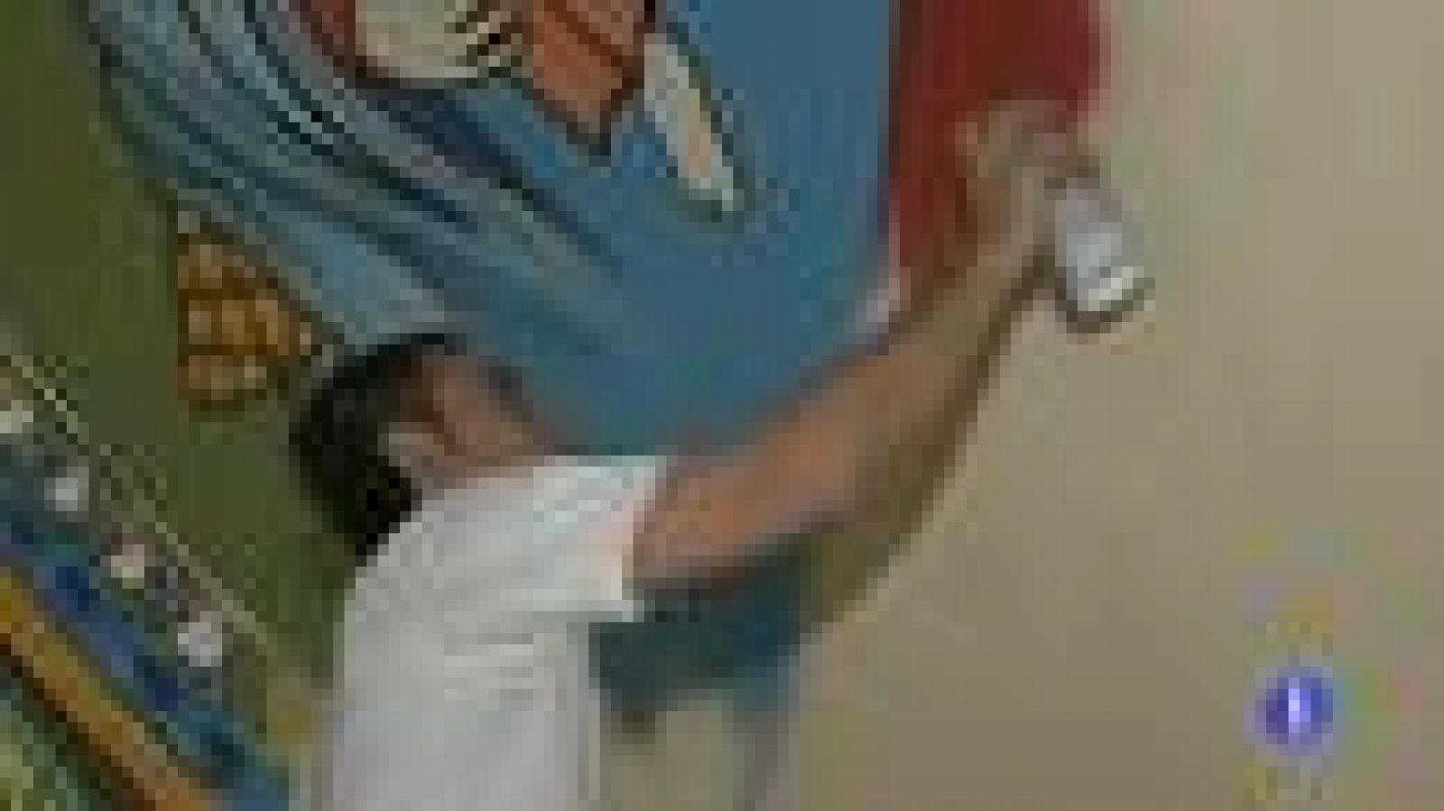 Hacen un grafiti en una iglesia, pero con permiso del rector