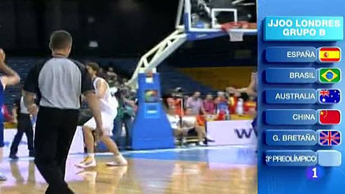 Telediario 1 - La selección española de baloncesto ya tiene rivales para los JJOO