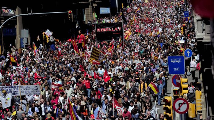 Telediario 1 - Movilizaciones día del trabajador