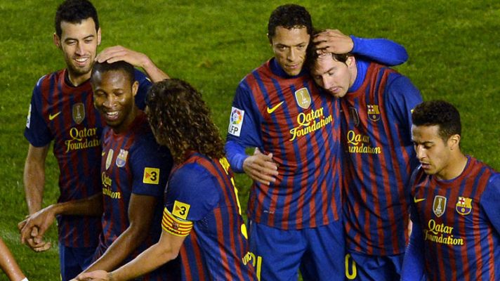 Telediario 1 - El Barça quiere alargar el alirón del Madrid