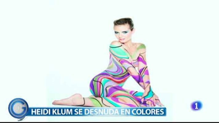 +Gente - El body painting de Heid Klum