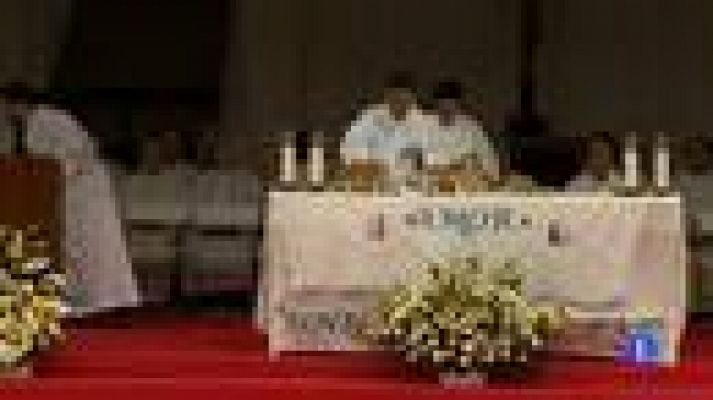 Telediario 1 - Acto religioso en El Escorial