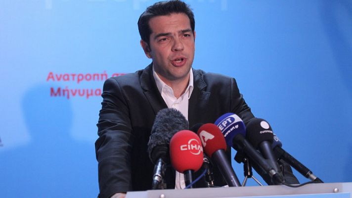 Declaraciones del candidato de Syriza, segundo partido en las elecciones griegas