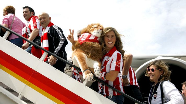 Telediario 1 - Atlético y Athletic ponen rumbo a Bucarest