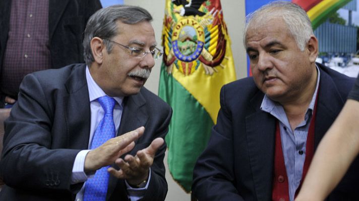 Telediario 1 - El presidente de Red Electríca está en Bolivia para negociar la nacionalización de la compañía