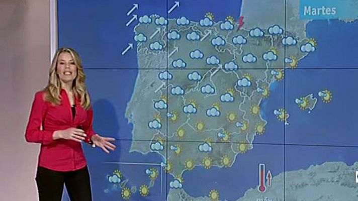 El tiempo - Chubascos intermitentes en Galicia y subida generalizada de las temperaturas