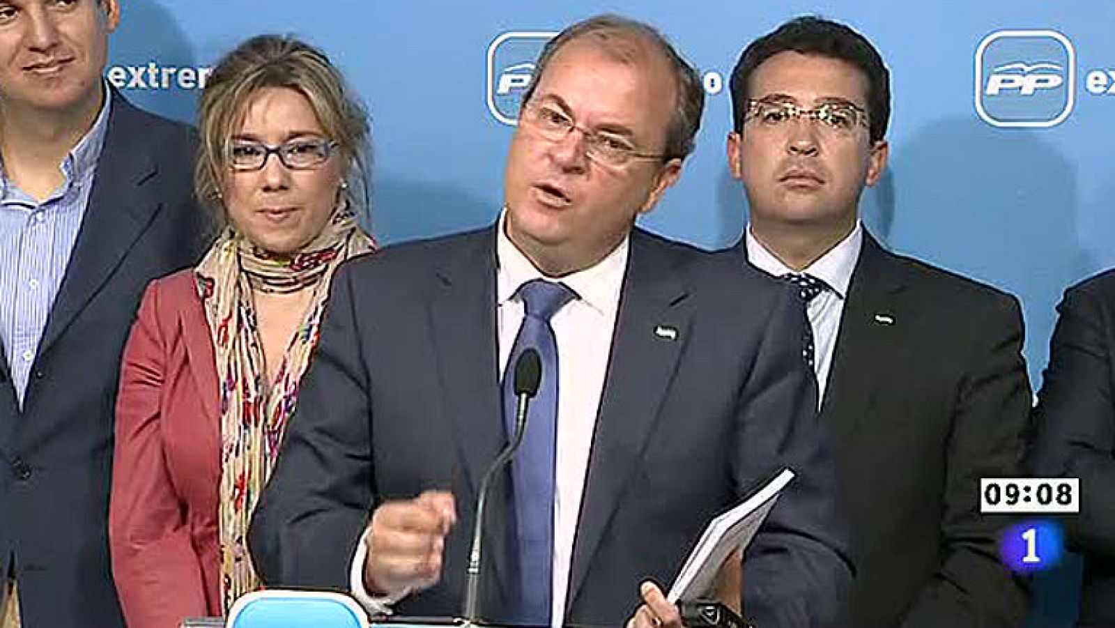 Monago reta a Trias que, si tiene "cojones", critique ante él el AVE extremeño | Ver