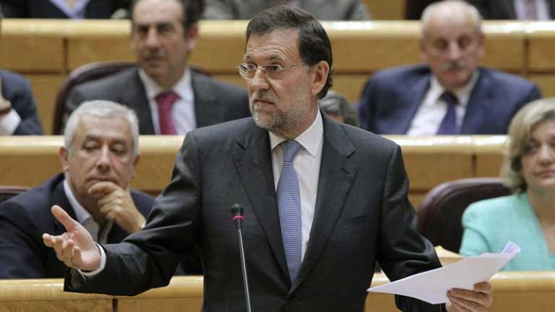 Rajoy comparece en la sesión de control del Gobierno en el Senado