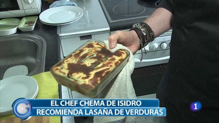 Lasaña con crema parmentier