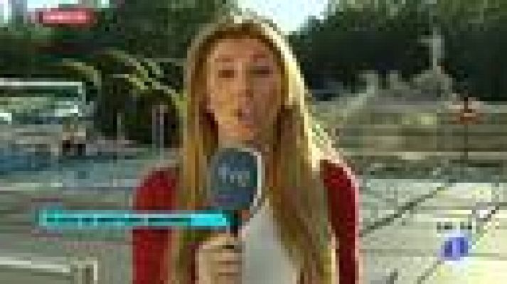 Telediario 1 - El Atleti empieza la celebración en La Almudena y termina en Neptuno