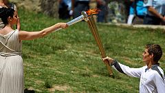 La llama olímpica ya está en marcha