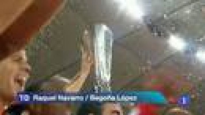 Telediario 1 - El Atlético celebró su segunda Europa League