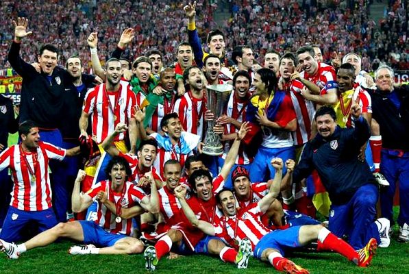 Telediario 1 - El Atlético celebró su segunda Europa League