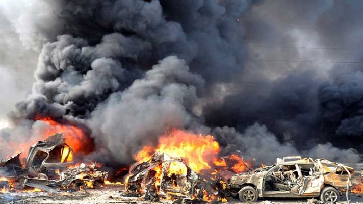 Telediario 1 - Atentados en Siria