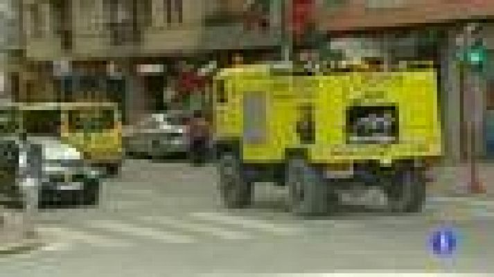 Telediario 1 - El comercio afectado en Lorca