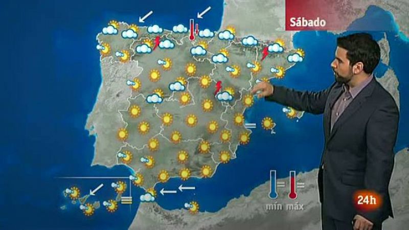 Viento fuerte en el Estrecho y temperaturas altas en Canarias