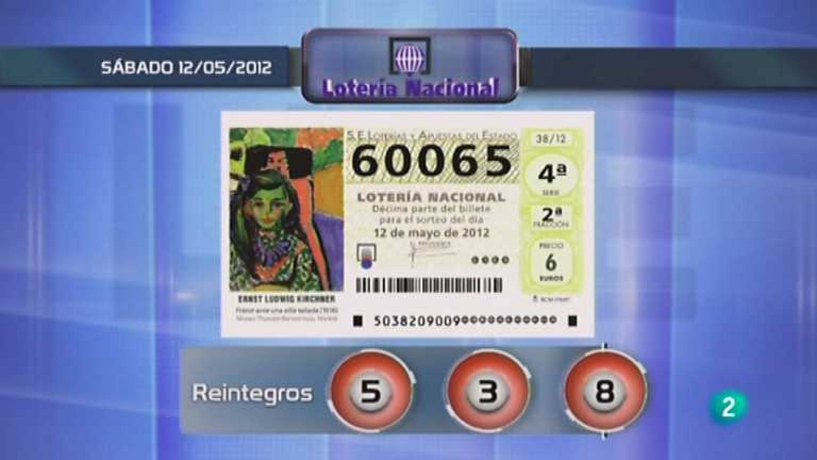 Lotería diaria - 12/05/12 - Ver ahora