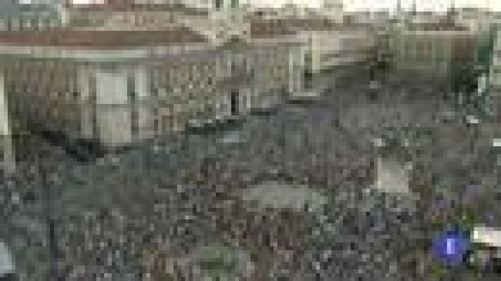 Telediario 1 - Manifestaciones por el 15M