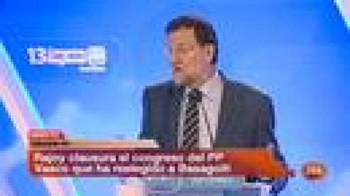 Informativo 24h - Rajoy muestra su apoyo a Basagoiti en su ruptura con el PSOE