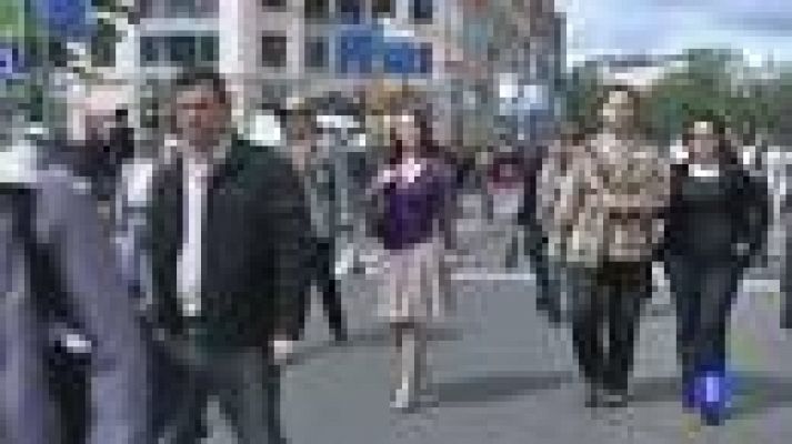 Telediario 1 - En Moscú, protestas contra Putin