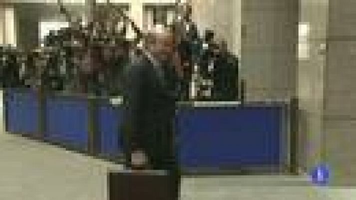 Telediario 1 - Subida de la prima de riesgo