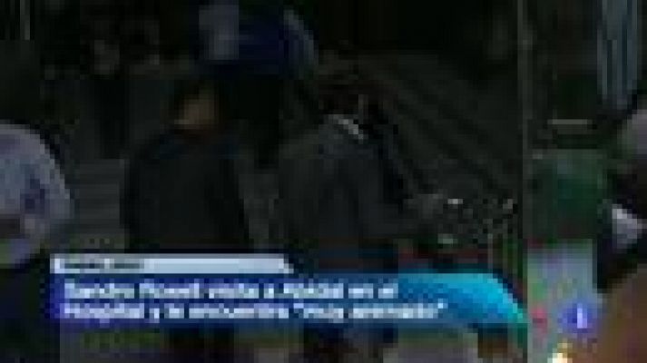 Telediario 1 - Sandro Rosell visita a Eric Abidal