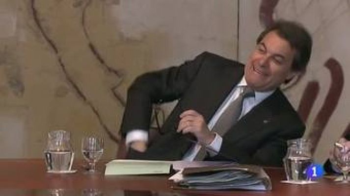 Telediario 1 - Nuevo plan de ajuste en Cataluña