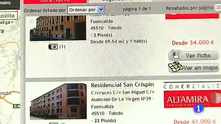 Telediario 1 - Exceso de pisos en los bancos
